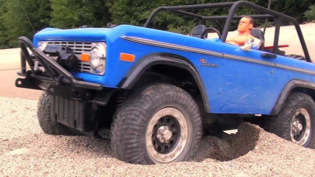 Tamiya CC-01 Ford Bronco on a summer day in the mountains