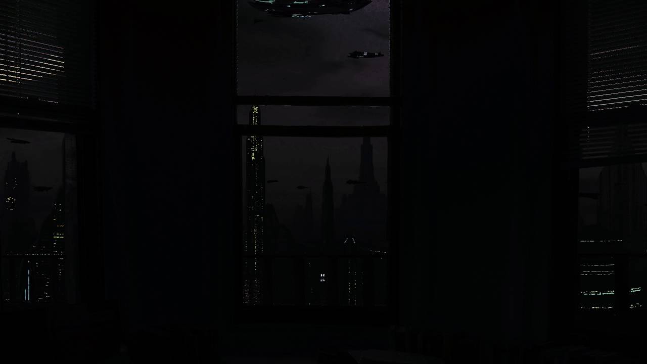 Star Wars – Republic City Apartment Ambience (Thunderstorm Background Sounds, White Noise)