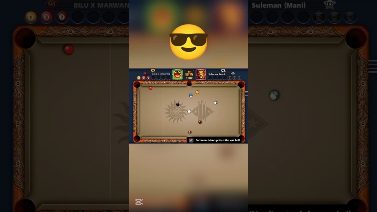 8 Ball Pool Epic Indirect Clearance and Trickshot #8ballpool #epicgame #8ballpooltrickshots #viral