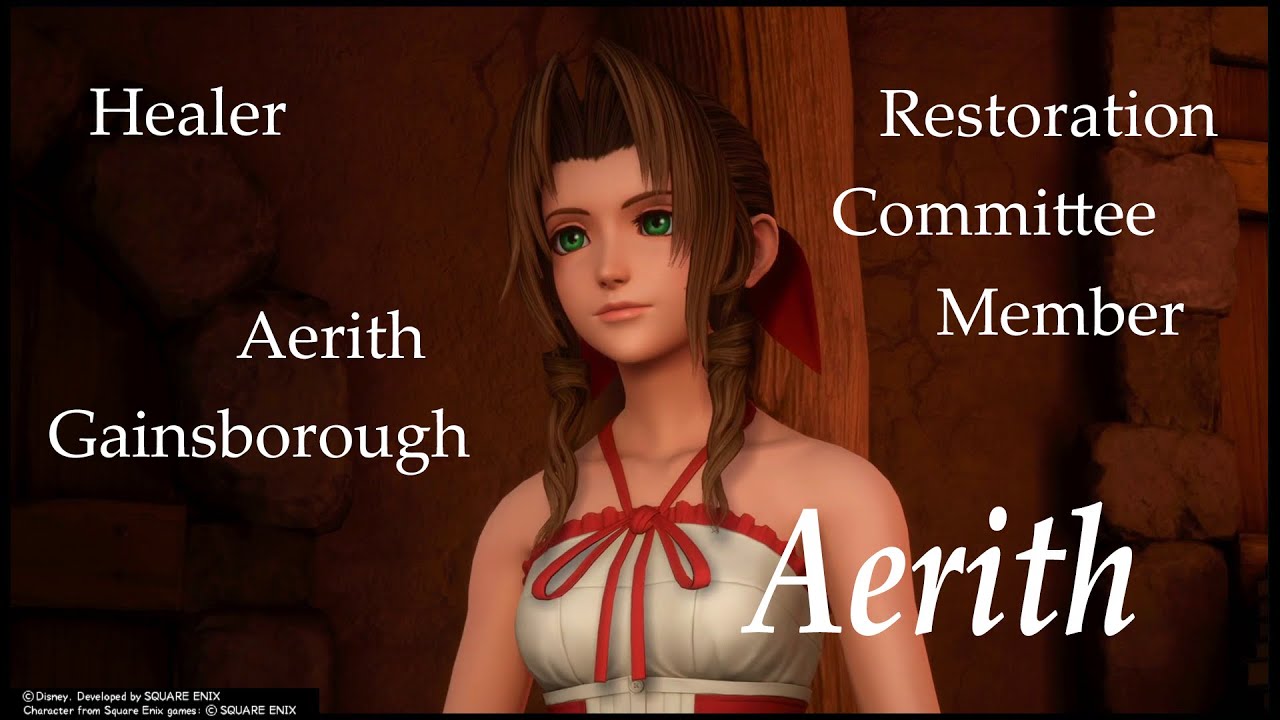 AERITH [ALL CUTSCENES] | Kingdom Hearts Series THE MOVIE