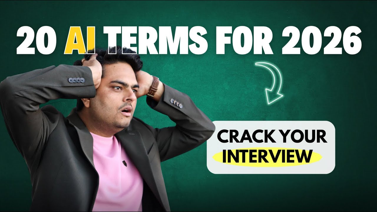 20 Critical AI Concepts for Your Next Interview #ai #interview #aiterms #aiconcepts #crackinterview