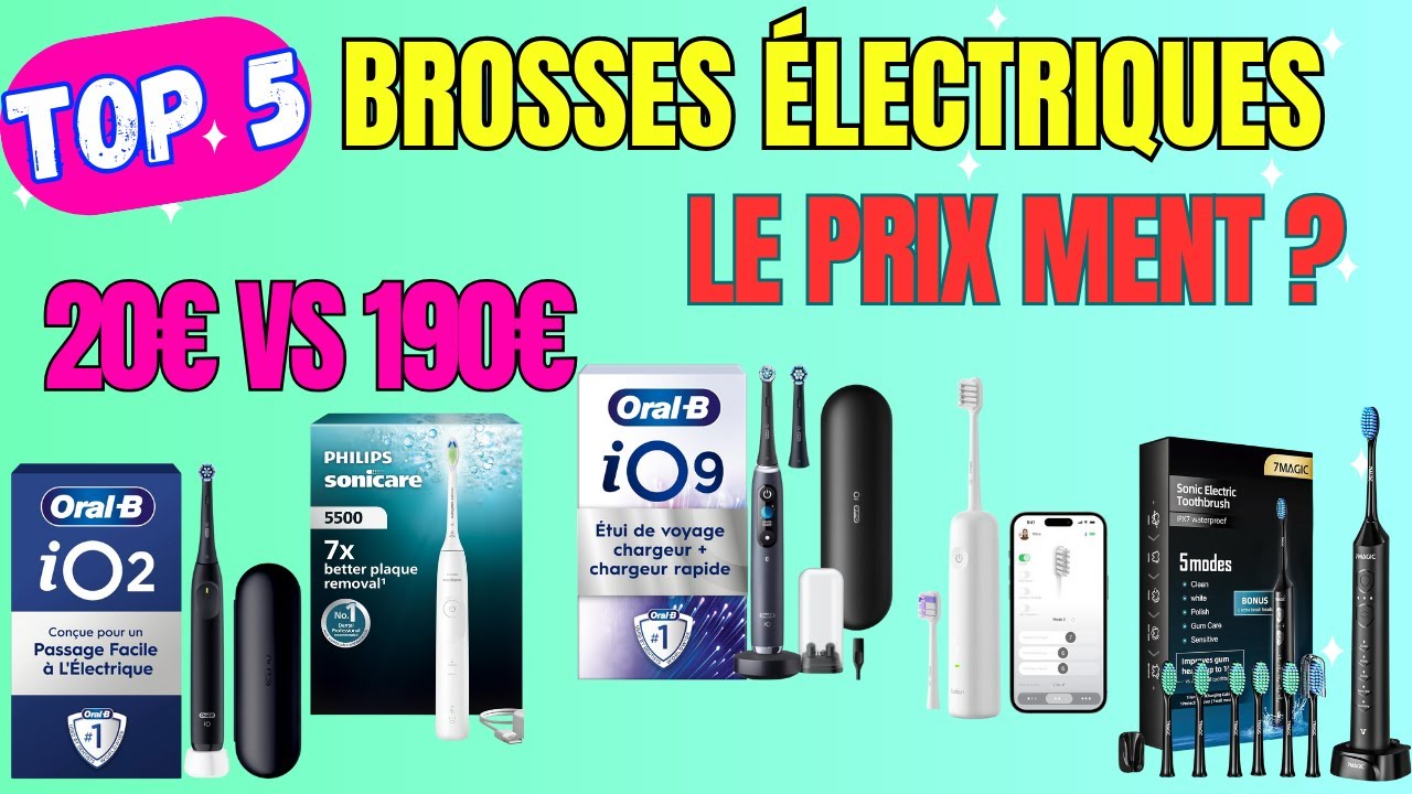 Quelle est la Meilleure Brosse à Dents Électrique 2025 ? Top 5 & Comparatif (Oral-B vs Philips)