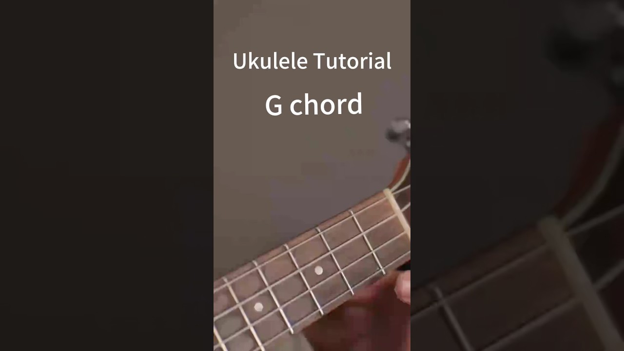 Ukulele G Chord 