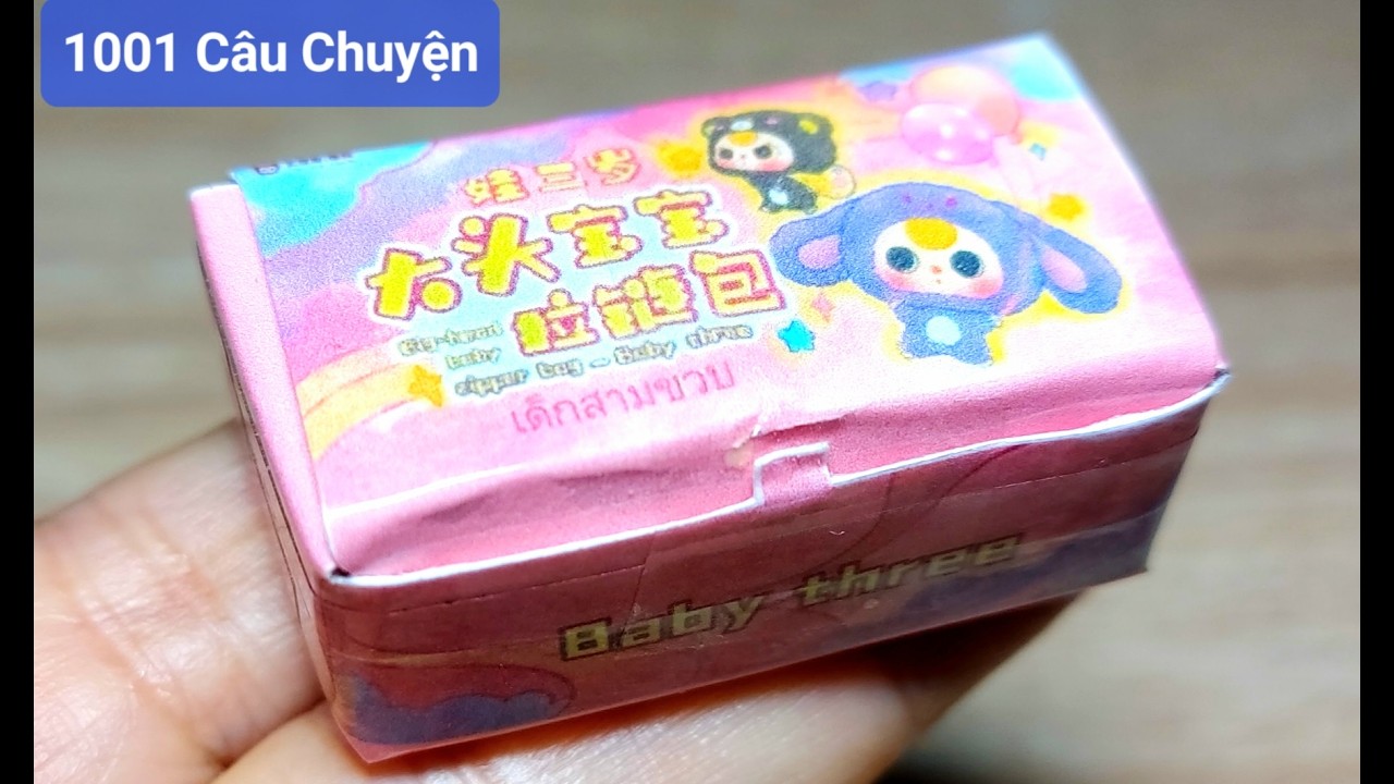 Thiết kế 6 Hộp mù,Túi mù Baby Three Bò sữa,Thỏ,Voi mini siêu tí hon cực vui & thú vị/1001 Câu Chuyện