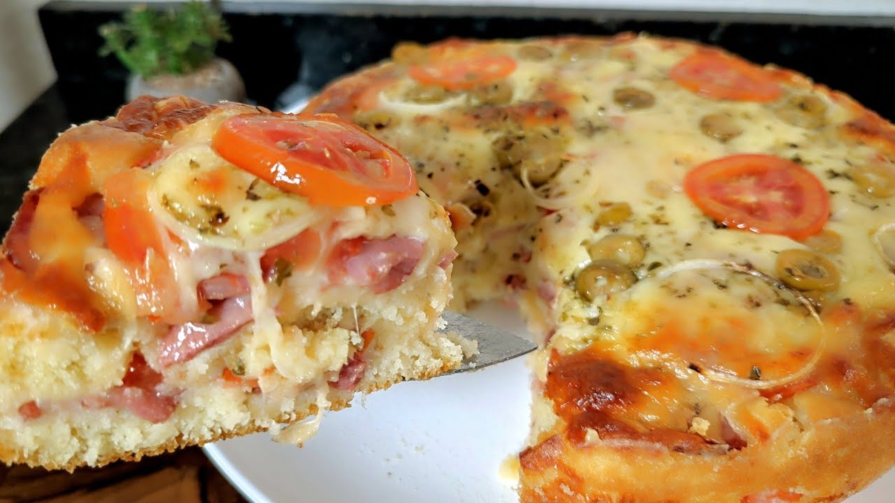 TORTA  DE PIZZA  ! NUTRITIVA F&Aacute;CIL E MUITO DELICIOSA!!