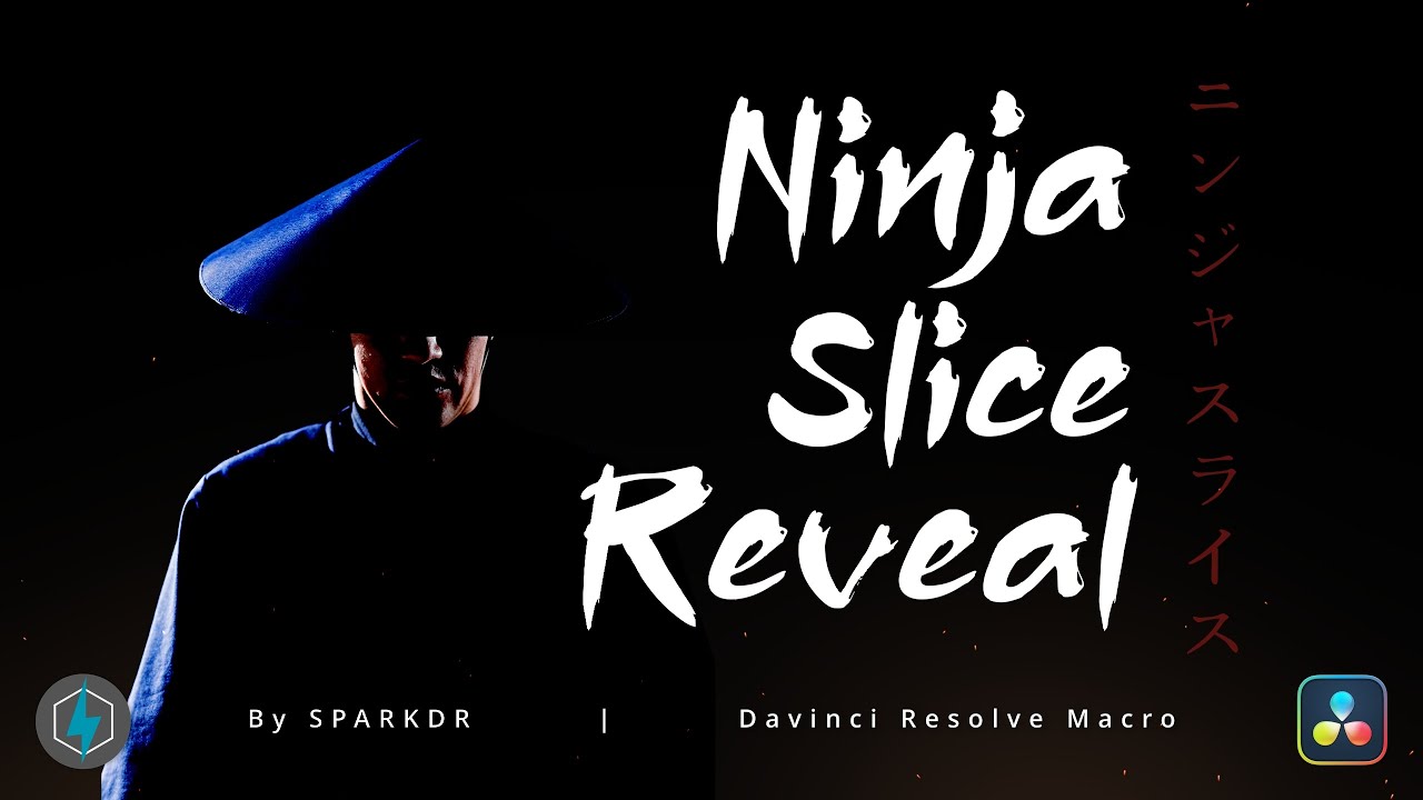 Ninja Slice Reveal | Davinci Resolve Macro
