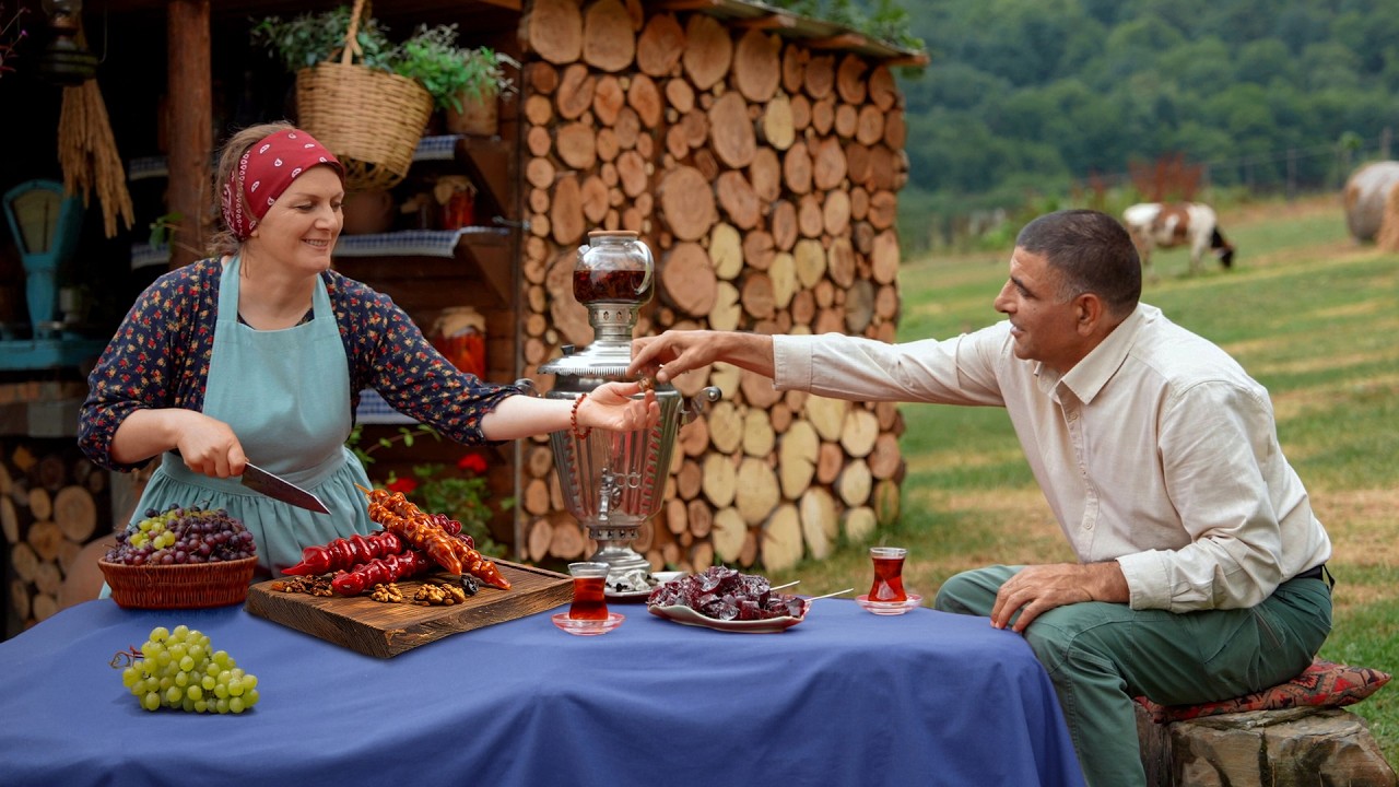 Harvesting Grape From A Vineyard! The Best Grape Dessert in Village