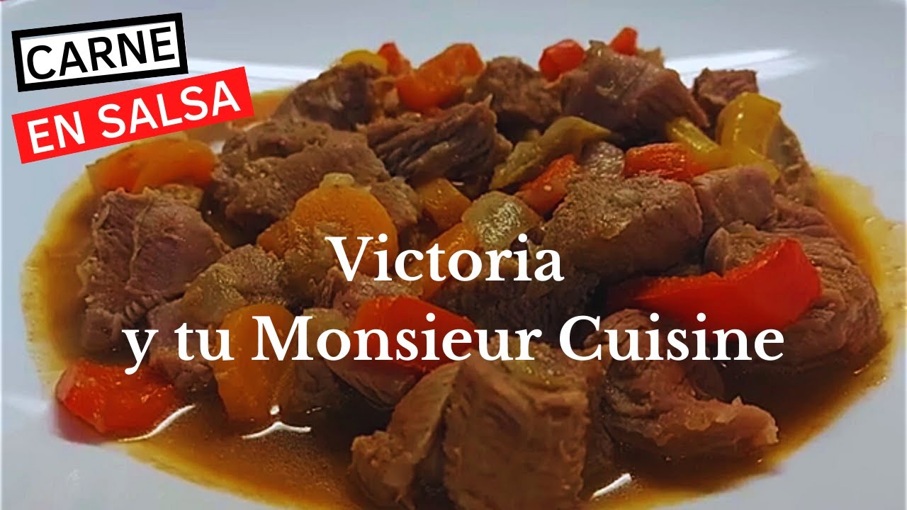 Como hacer la mejor CARNE EN SALSA en Monsieur Cuisine y Thermomix