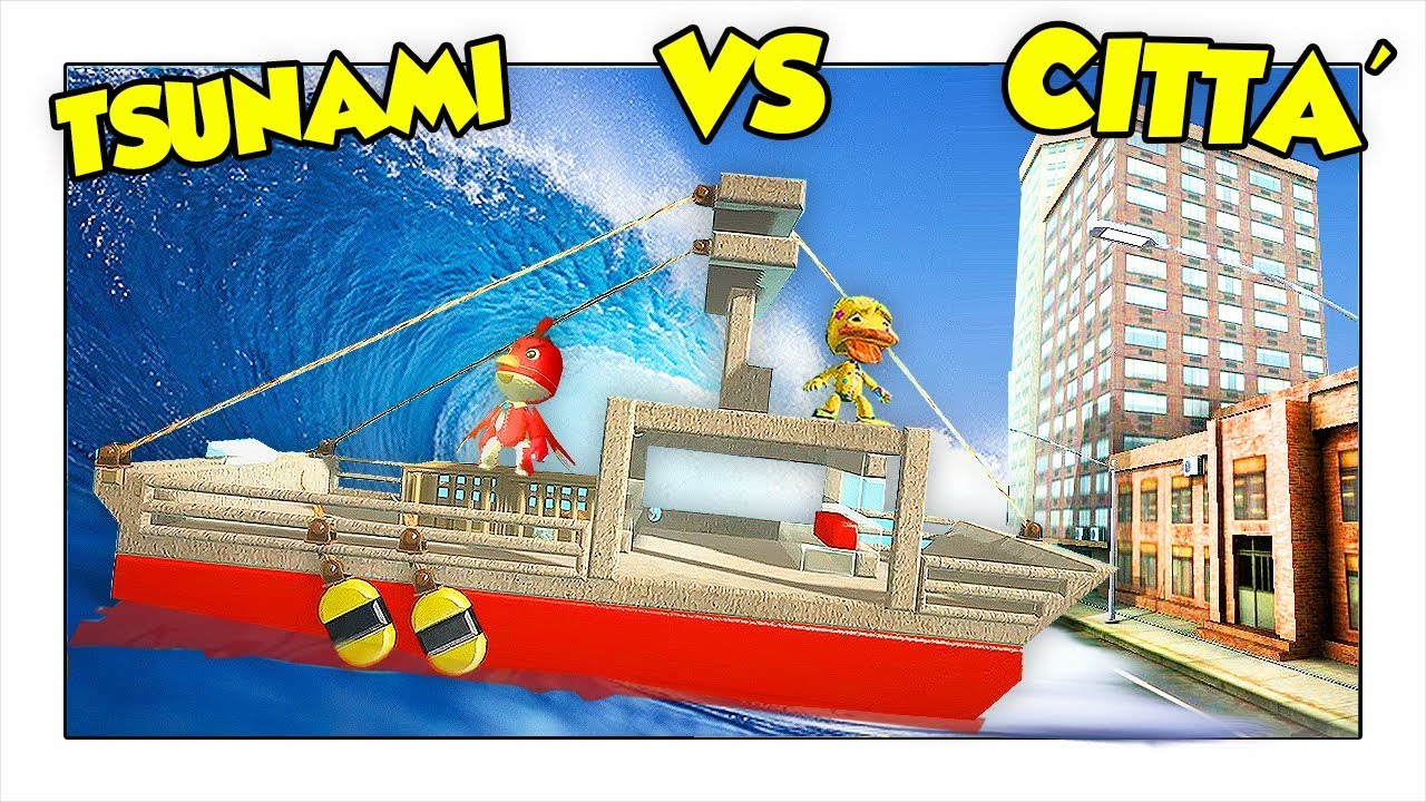 TSUNAMI DISTRUGGE TUTTA LA CITTÀ! SOPRAVVIVIAMO AL DISASTRO! - LittleBigPlanet 3 ITA