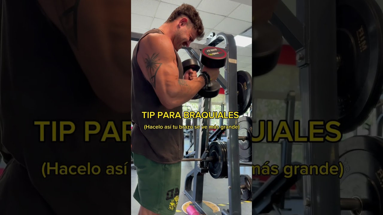 TIP PARA BRAQUIAL💪🏽 #gym #fitness #entrenamiento #biceps #tips #gymlife #ejercicio #shorts