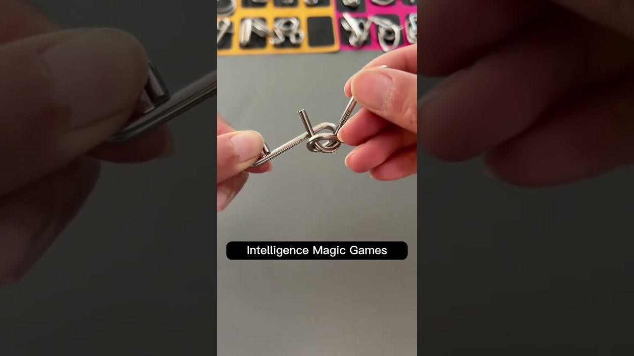 Mini Metal Ring Puzzles Game | Mini Games P30 #puzzles #solved #unlock #hanayama #shorts
