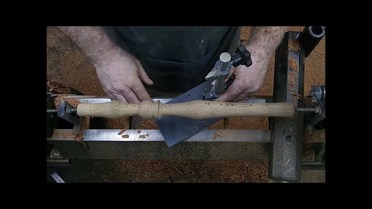 part 4 wood lathe duplicator, wood lathe copier, My Lathe Tool 2nd cherry leg