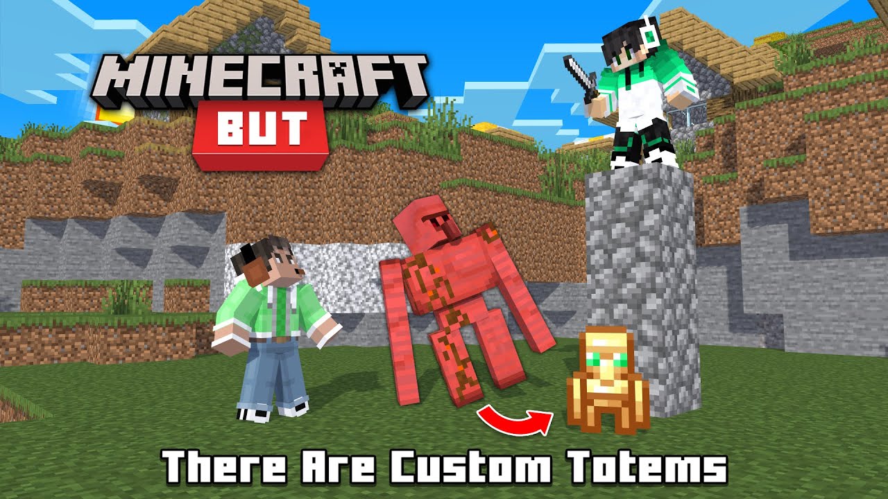 Minecraft But, There Are Custom Totems with GMK | Minecraft In Telugu | Raju Gaming
