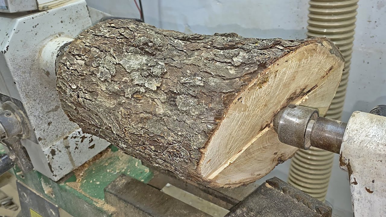 Woodturning - Stone Pear Log