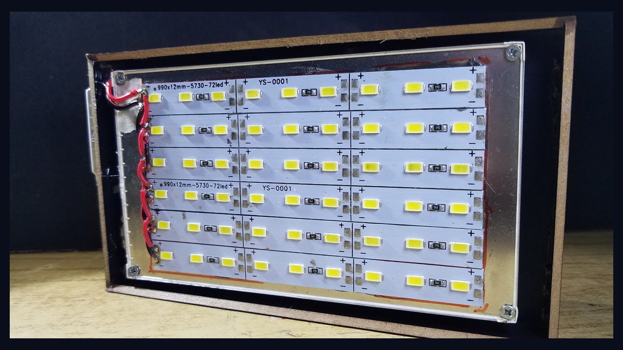 ✔️Como hacer Luz LED inalambrica recargable estroboscopica