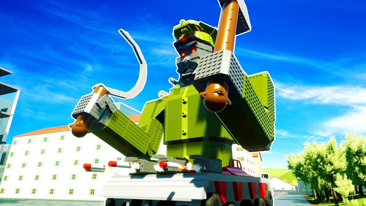 MISSILE LAUNCHING ROBO STALIN DESTROYS BRICKSVILLE! - Brick Rigs Workshop Creations Gameplay