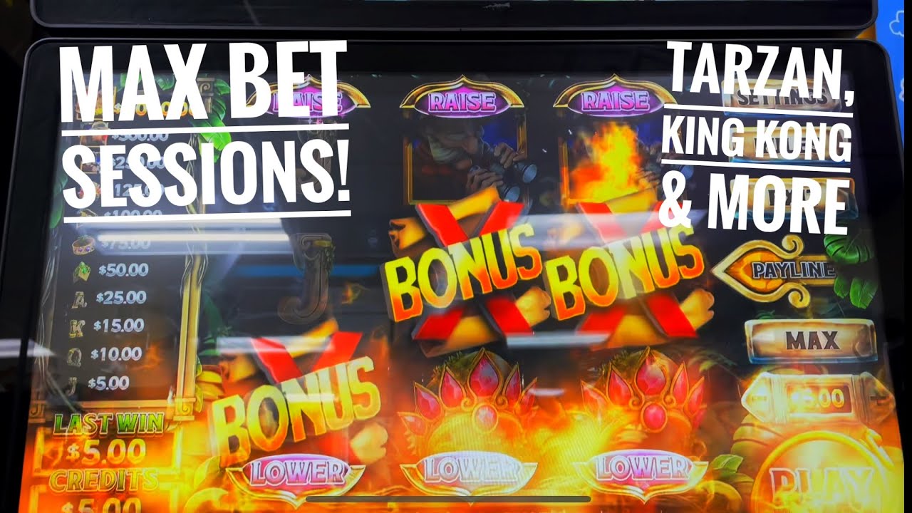Tarzan Max Bet bonuses! Much more!