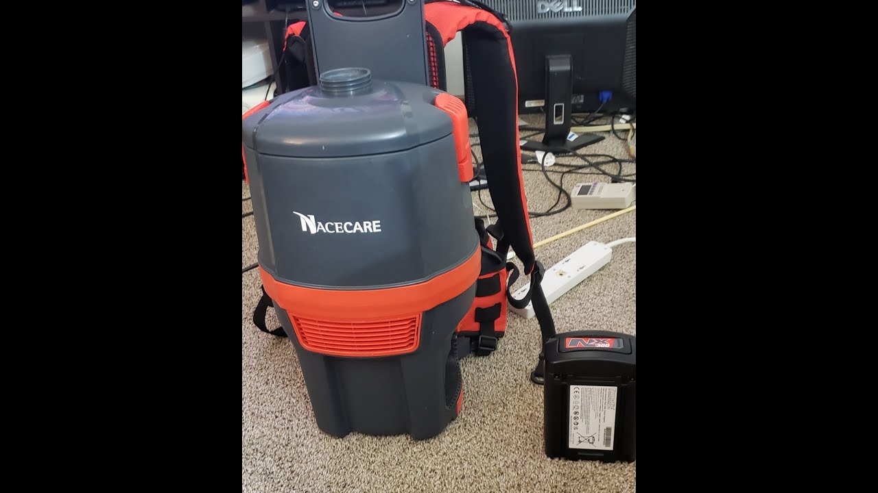 Nacecare RBV 150NX cordless backpack vacuum overview and airflow testing