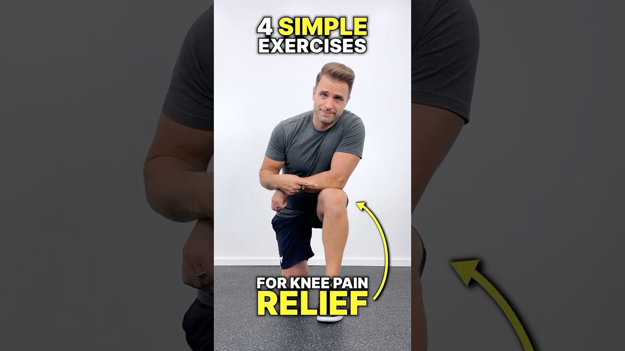 4 Simple Exercises For Knee Pain Relief!