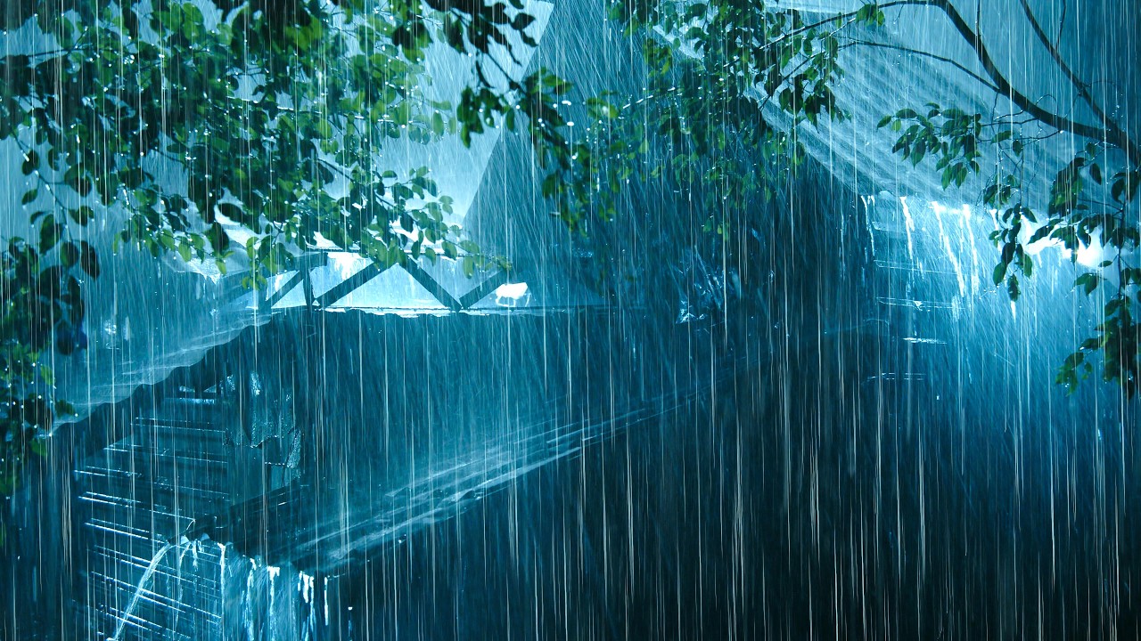 Top Choice Rainstorm to Sleeping | Heavy Rain on Tin Top with Powerful Thunder to Cure Insomnia