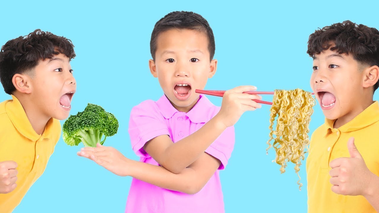 ¡La Aventura Saludable de Kaden, Eric y Amigos Comer Frutas y Verduras!
