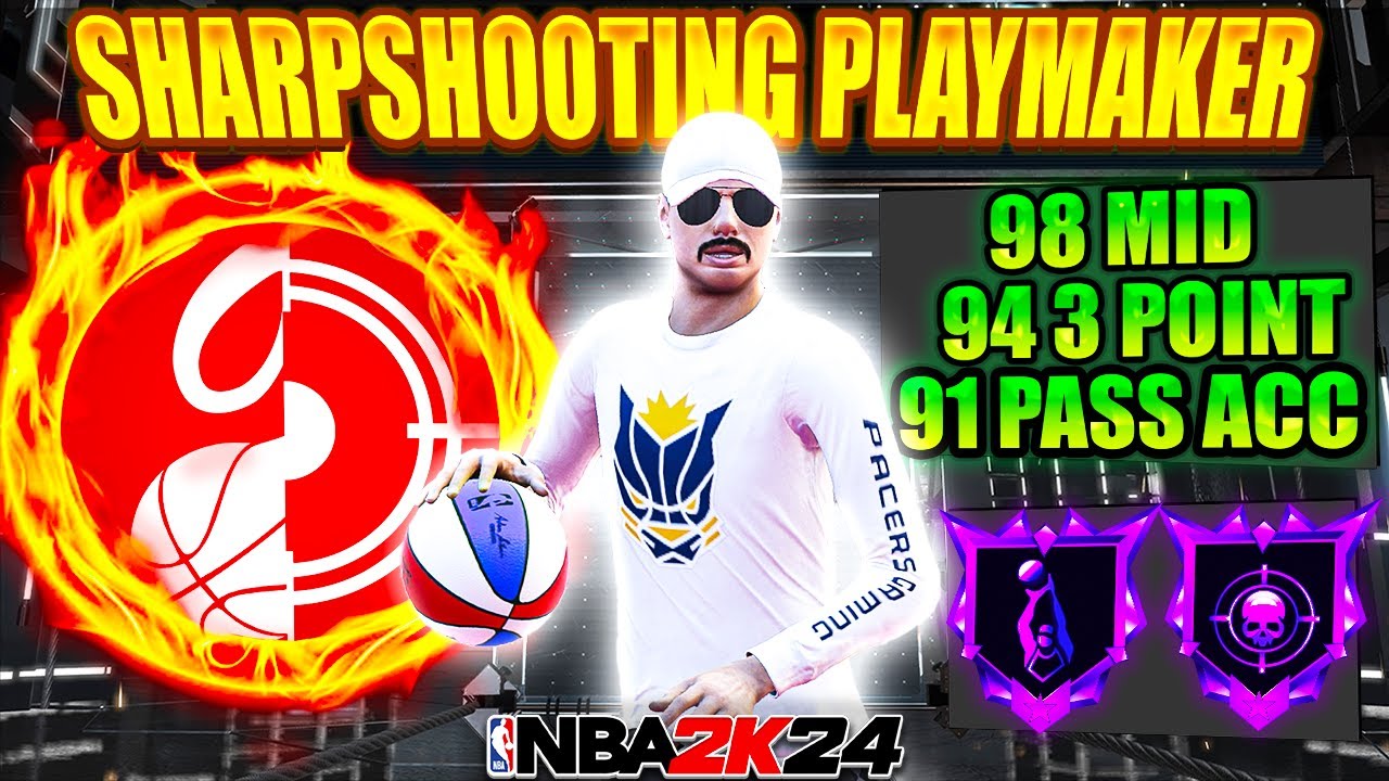 This 6'6 PG With 98 MID RANGE + 94 3 POINTER + 91 PASS ACCURACY is TAKING OVER NBA 2K24