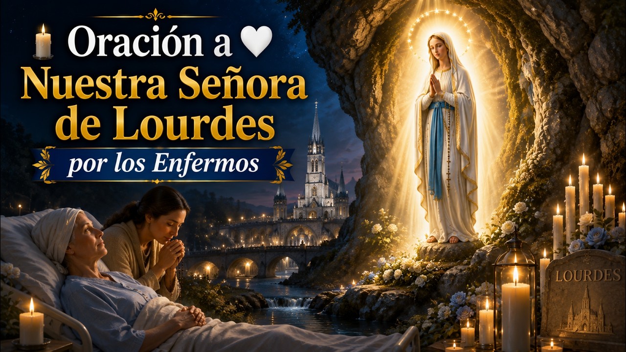 🕯️🤍Oración a Nuestra Señora de Lourdes por los Enfermos