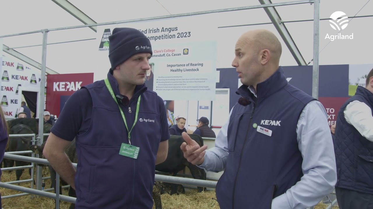 Kepak Group's procurement manager Jonathan Forbes at #Ploughing2023