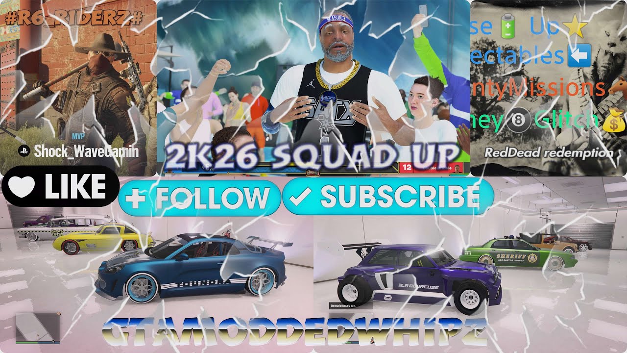 FREE HEISTS MONEY.#GTA,#2K26,#R6SIEGE, #ACCOUNTGIVEAWAY @2KSUBS ALL WELCOME