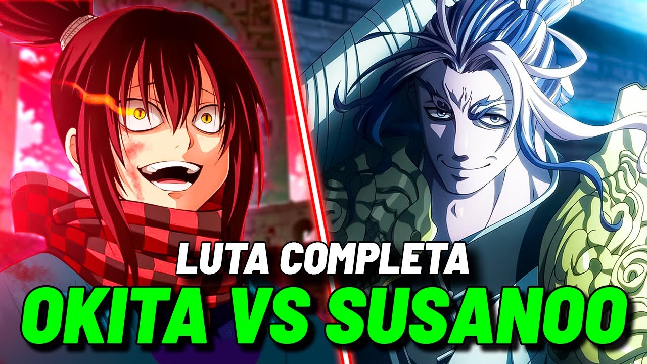 QUANDO UM SAMURAI DESAFIA UM DEUS! OKITA VS SUSANOO! VEJA COMO - FOI RECORD OF RAGNAROK