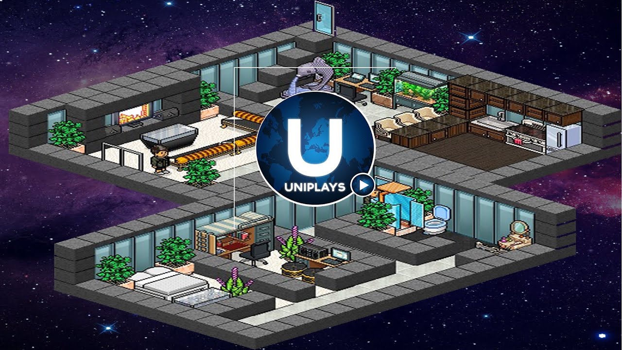Habbo Retro - How To Build A  Modern House - Interior