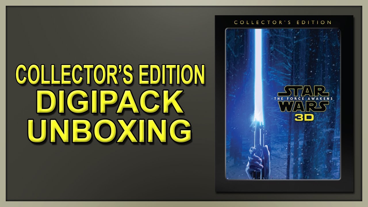 Star Wars: The Force Awakens Collector's Edition 3D+2D Blu-ray Digipack Unboxing
