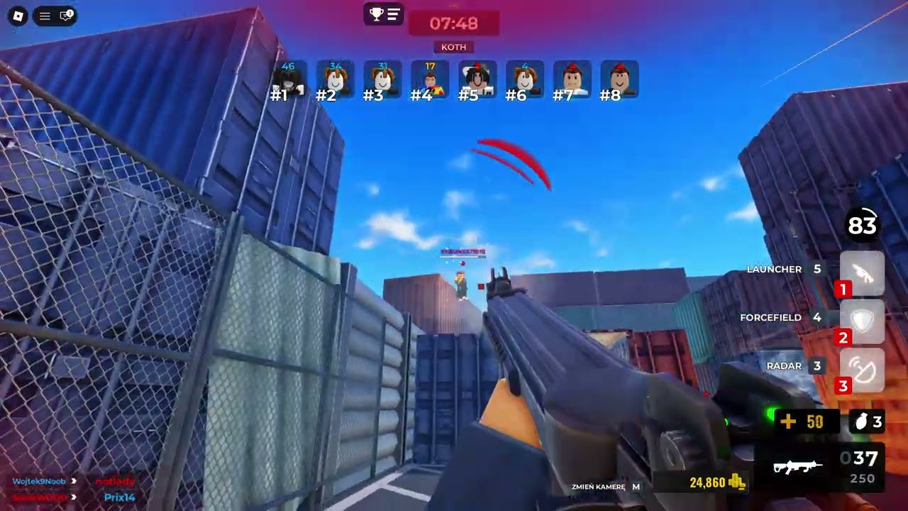 Gram w Gunfight Arena w Roblox
