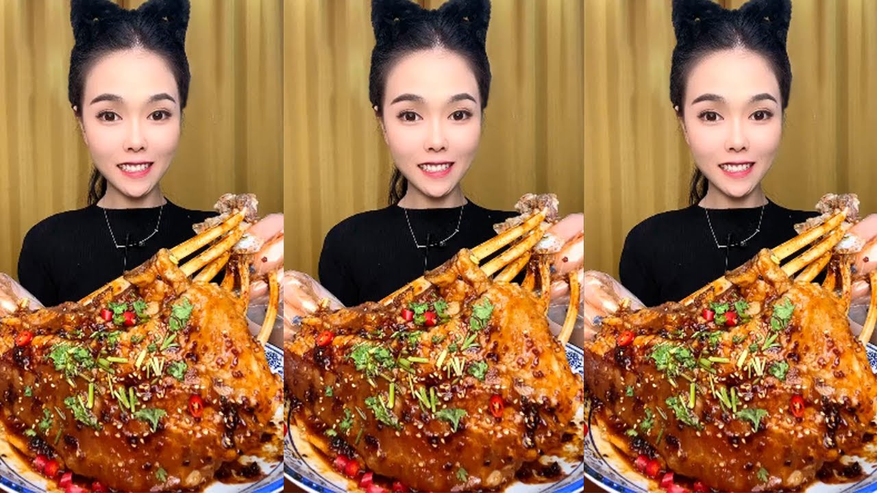 2KG Large Lamb Chops，Asmr Mukbang Eating Show