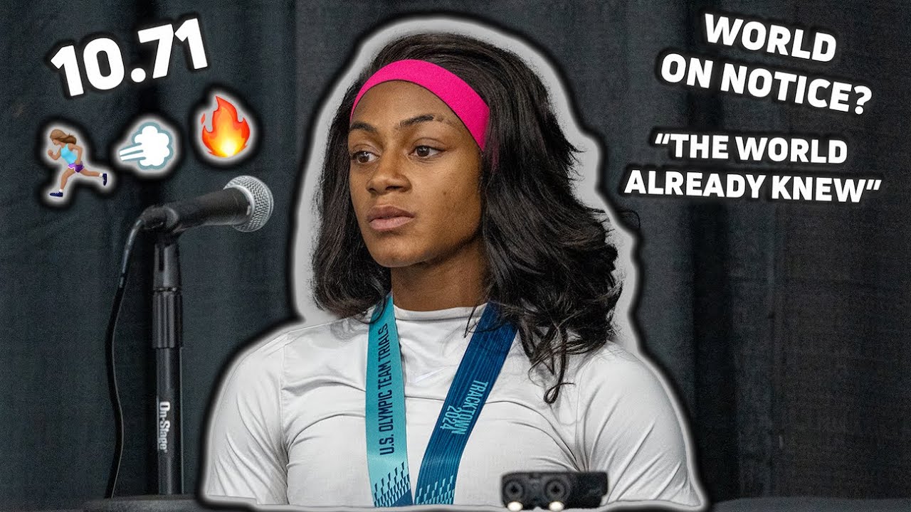 Sha'Carri Richardson And U.S. Team Discuss 100m Olympic Qualifying