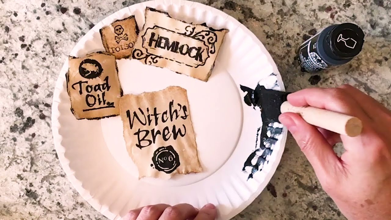 #Craftidly - DIY Potion Bottles Tutorial & Free Labels