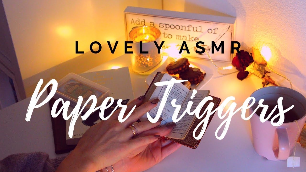 Triggers of Paper // ASMR - turn pages, ripping paper, writing [no talking]