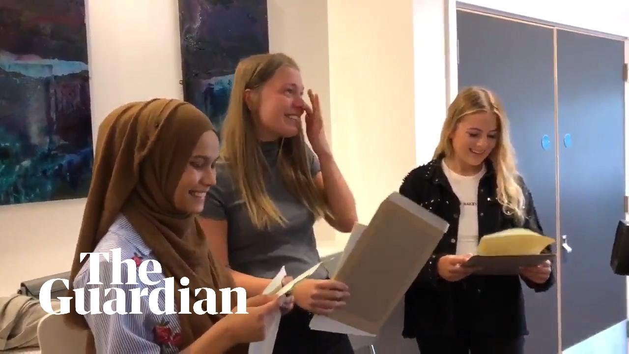 'Job's a good'un, then': Manchester students open their A-level results