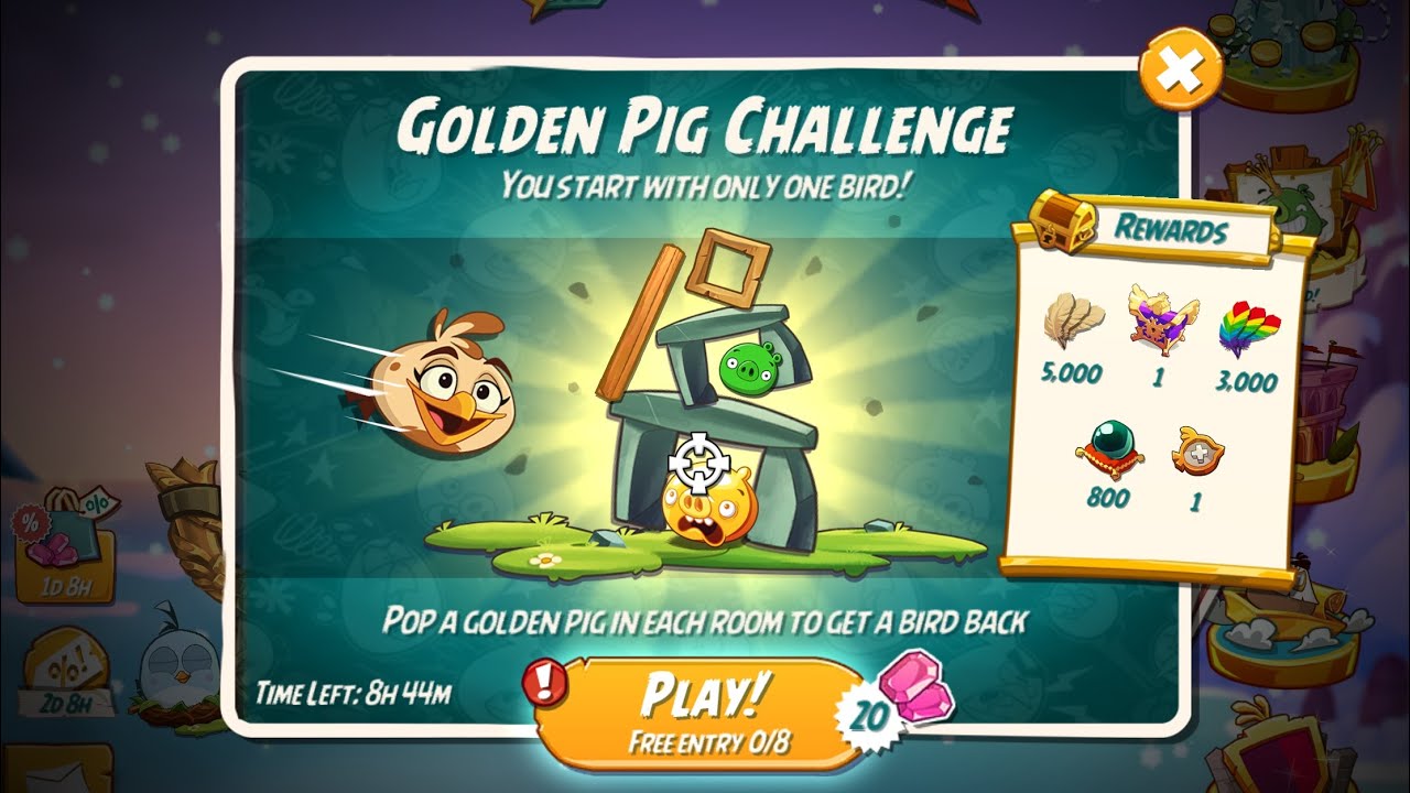 Golden Pig Challenge with Melody, last try - Angry Birds 2