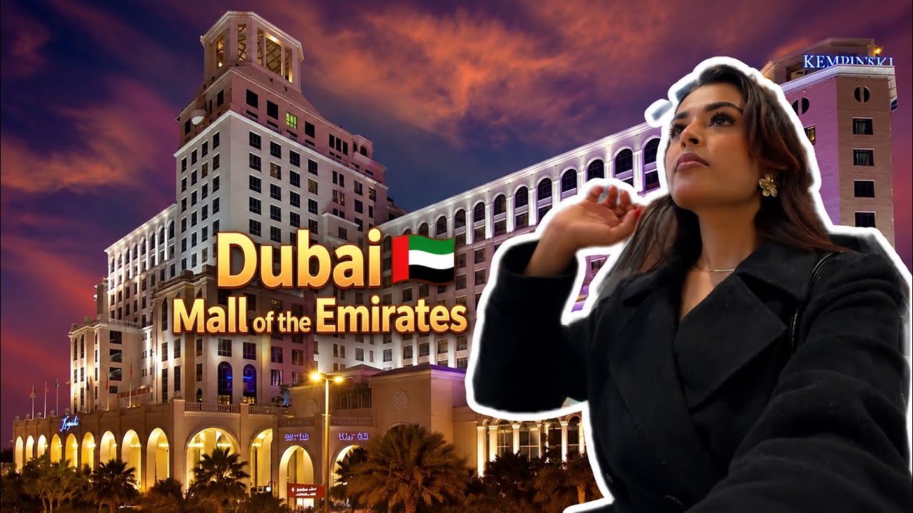 A day in my life in Dubai | Solo Girl Living in Dubai | GRWM,Beach Sunset, Mall of the Emirates Vlog