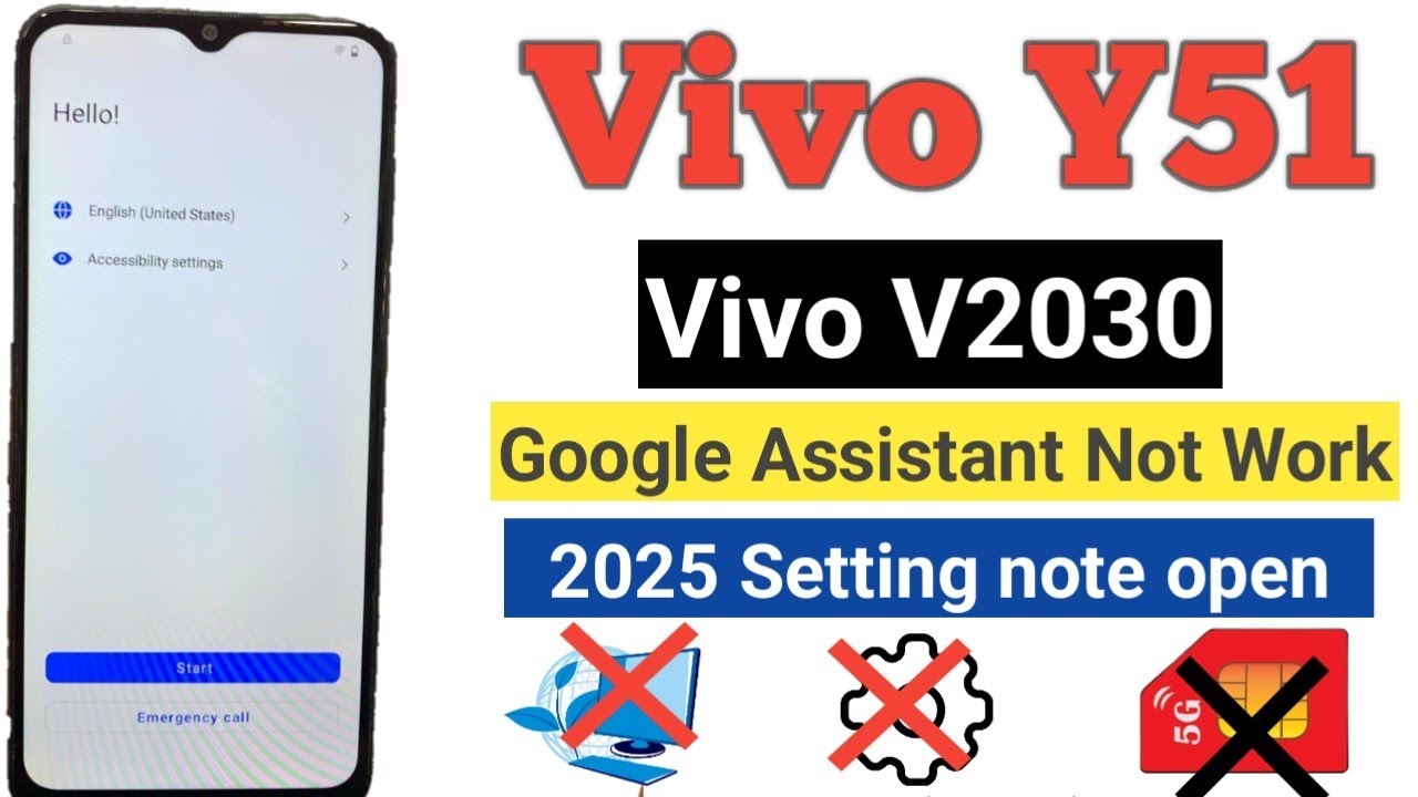 Vivo Y51 (V2030) Android 12 Frp Bypass || Vivo Y51 Google Account Remove Method New
