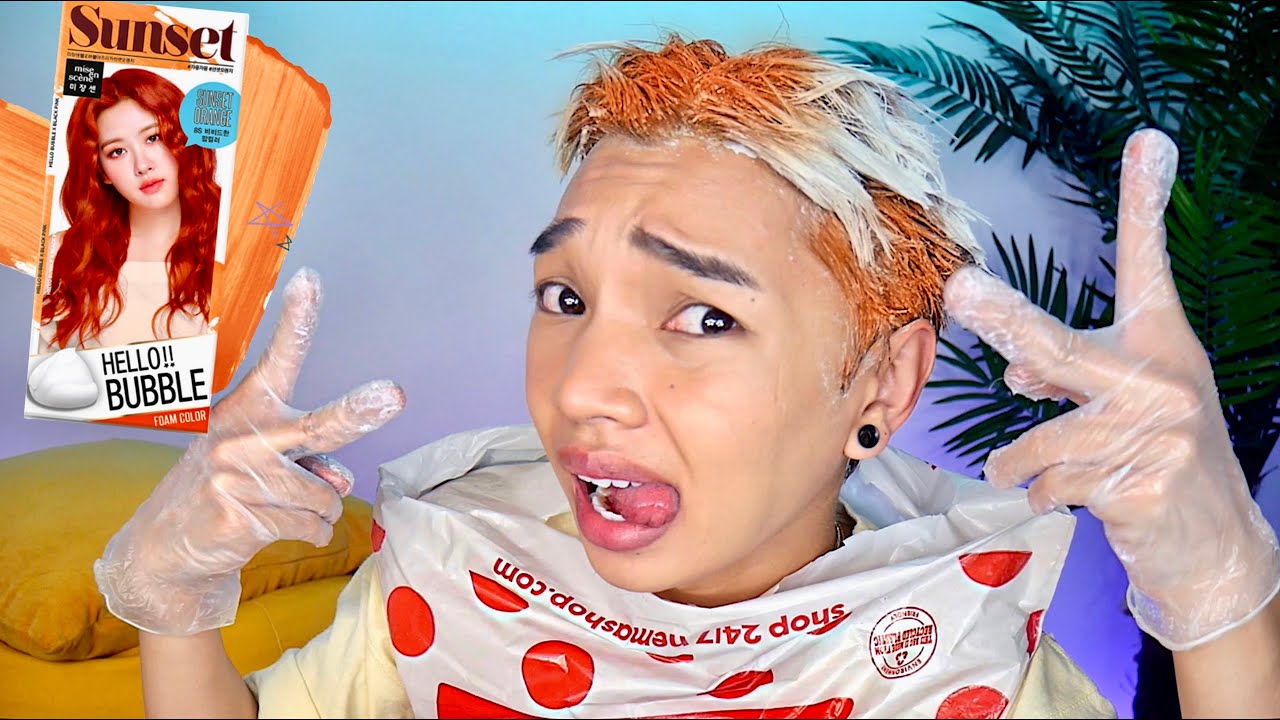 BLACKPINK colore mes cheveux en ORANGE.. Purée !!!  (EXPÉRIENCE CAPILLAIRE n°5)