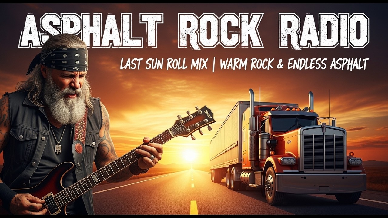 ASPHALT ROCK RADIO – LAST SUN ROLL MIX | WARM ROCK & ENDLESS ASPHALT | #LastSunRoll
