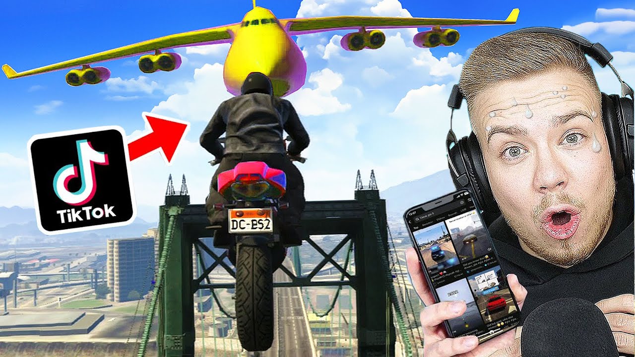 VIRALE GTA 5 STUNTS auf TIK TOK NACHMACHEN 10.0