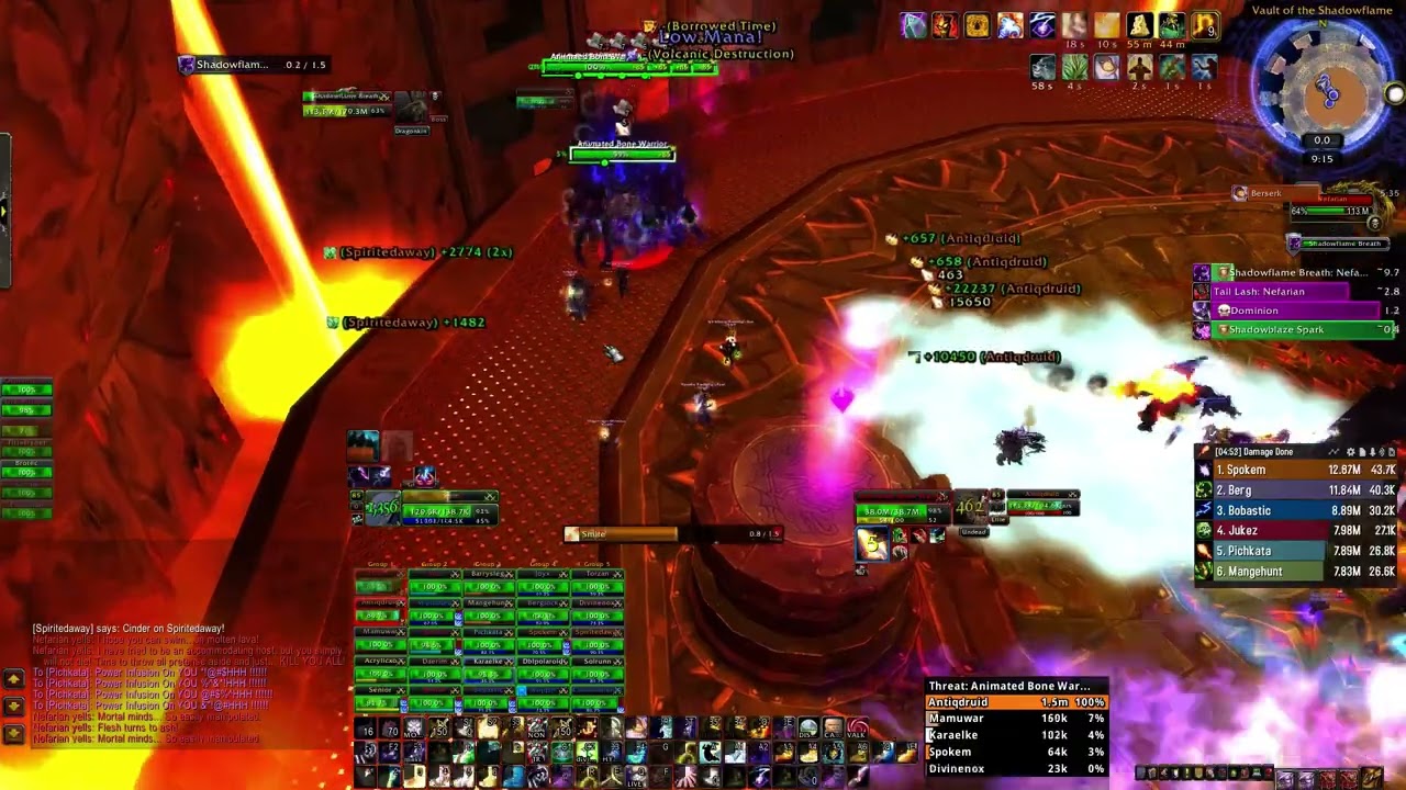 Nefarian Heroic 25m | Disco Priest POV | Cata Classic