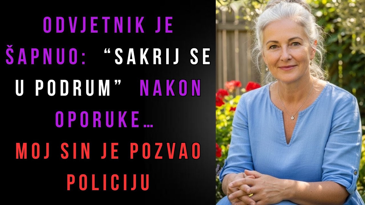 Odvjetnik je šapnuo: “Sakrij se u podrum” nakon oporuke… moj sin je pozvao policiju #drama