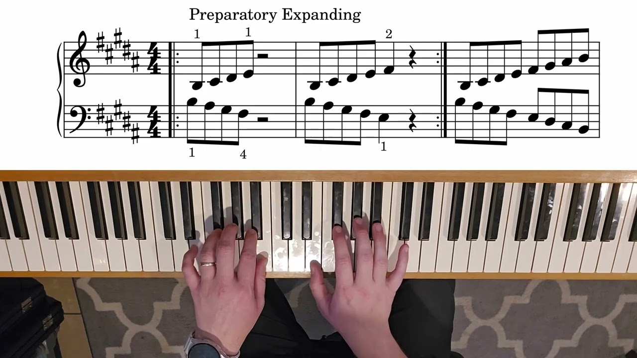 B Major Scale - 2 Octave Contrary Motion | Piano Technique