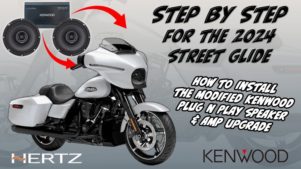Пошаговая установка! Усилитель и акустика Kenwood/Hertz Plug n Play — Harley Davidson Street Glid...