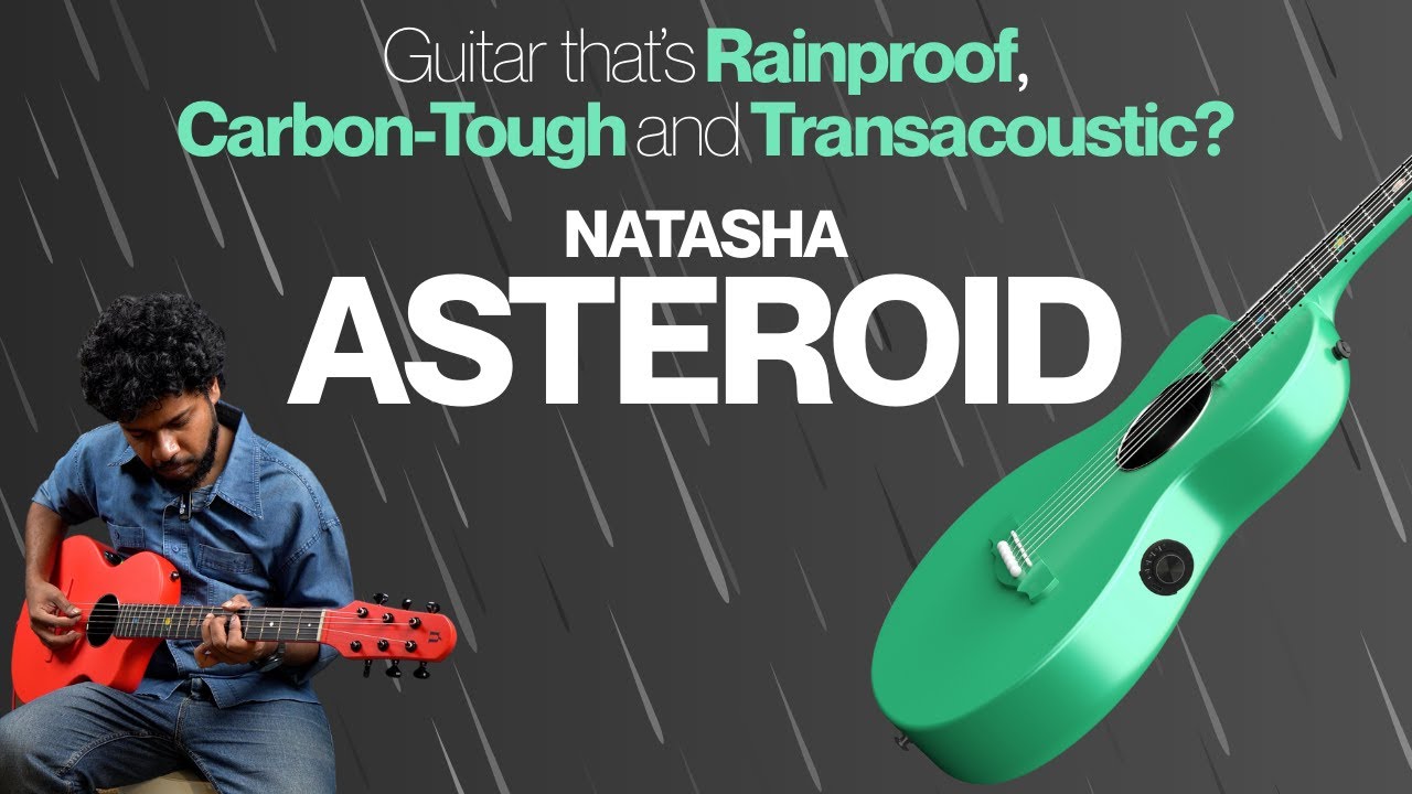 Natasha Asteroid Carbon Fiber Guitar with OS1 Transacoustic Pickup