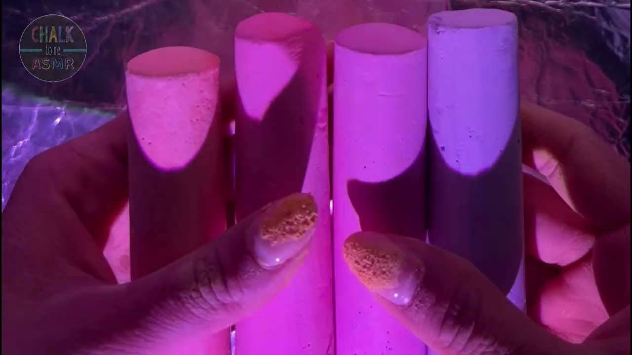FULL SUNSET CHALK SHAVE!! 🧡 🩷 💜 #oddlysatisfying #sleepaid #asmrcommunity